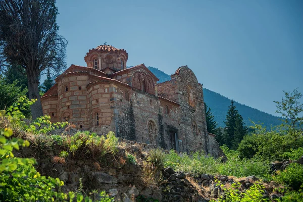 Impressions Medieval Byzantine Castletown Mystras Close Sparta Town Lakonia Peloponnese — Stock Photo, Image