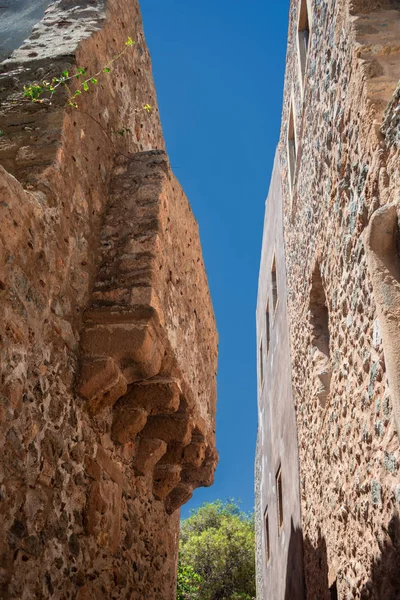 Impressioni Della Pittoresca Città Fortificata Monemvasia Nel Peloponneso Grecia — Foto Stock