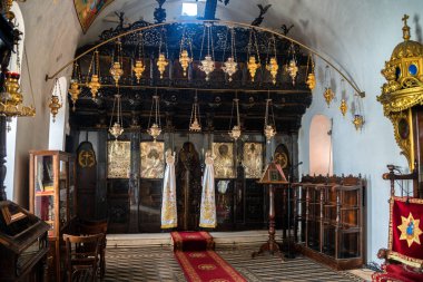  Kynouria 'daki Parnon Dağları' ndaki Panagia Manastırı 'nın içinde.