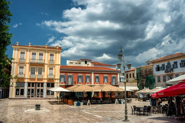 Plateia Syntagmatos Plaza Constitución Nafplio Grecia Plateia Syntagmatos Plaza Principal — Foto de Stock