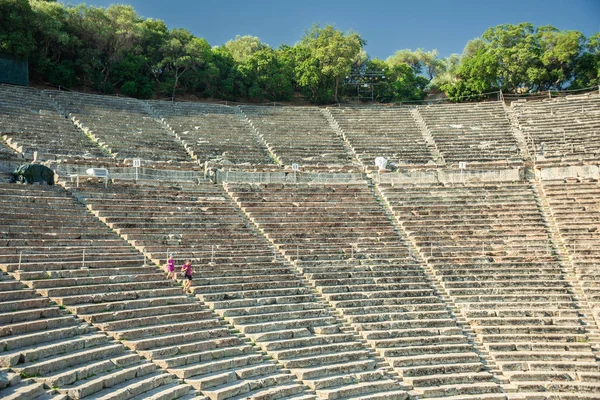 Den Antika Teatern Epidauros Eller Epidavros Argolida Prefektur Peloponnesos Grekland — Stockfoto