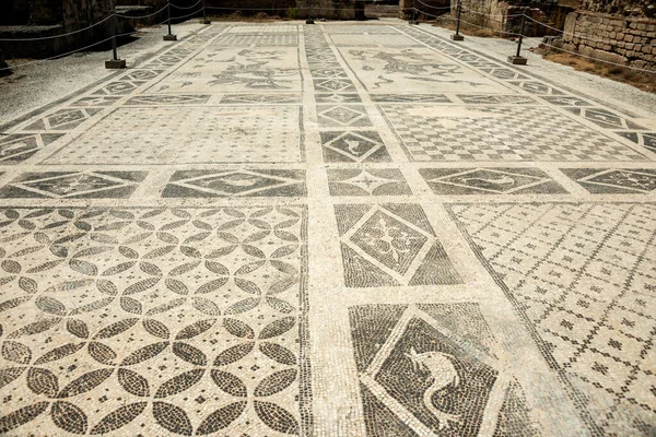 Baños Romanos Isthmi Increíbles Mosaicos — Foto de Stock