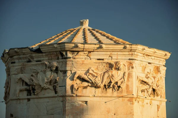 Věž Větrů Nebo Aerides Roman Agora Atény Řecko Jedna Hlavních — Stock fotografie