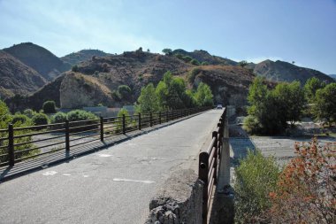 Aspromonte Ulusal Parkı, Calabria, İtalya 'daki Amendolea Nehri
