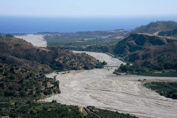 Fiumara Fiume Amendolea Nel Parco Nazionale Dell Aspromonte Calabria Italia — Foto Stock