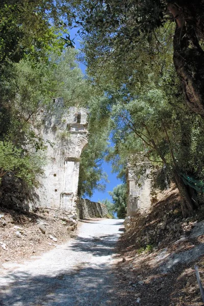 Impressions Famous Ghost Town Oppido Vecchia Calabria Destroyed Earthquake 1783 — Stock fotografie