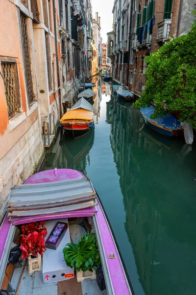 Venedik Ana Akım Kapalı Aralık Sabahın Erken Saatlerinde — Stok fotoğraf