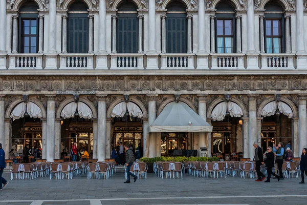 Кафе Florian Площади Сан Марко Площади Святого Марка Венеции Старейшее — стоковое фото