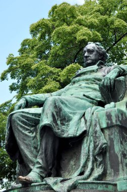 Goethe Heykeli (Johann Wolfgang von Goethe) Alman yazar ve şair Viyana, Avusturya