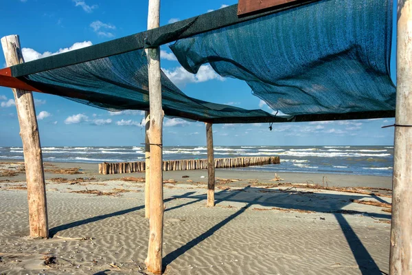 Spiaggia Boccasetta Strand Észak Olaszországi Deltában — Stock Fotó