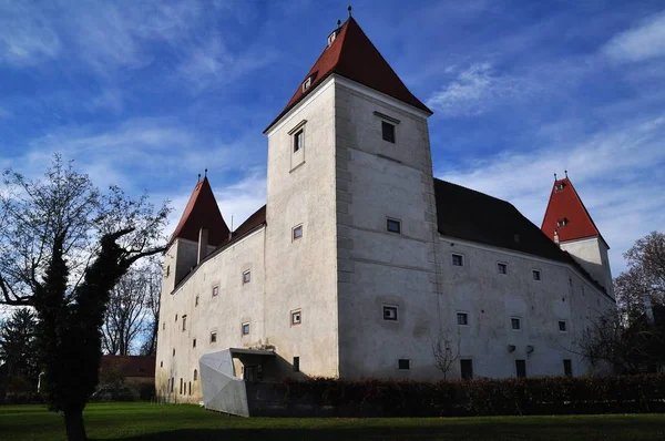 Schloss Orth Zamek Orth Der Donau Małe Miasteczko Dolnej Austrii — Zdjęcie stockowe