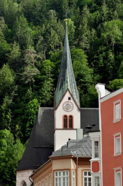 Rattenberg pitoresk kasaba Avusturya Devlet Tyrol Innsbruck yakınındaki bir bakış. Ülkenin en küçük şehir.