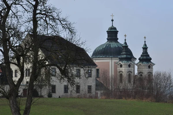Christkindl Kościół Katolicki Steyr Austria Pobliżu Poczty Świątecznej — Zdjęcie stockowe