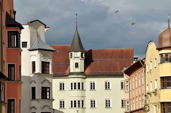 Θέα Από Την Γραφική Πόλη Της Rattenberg Στο Αυστριακό Κράτος — Φωτογραφία Αρχείου