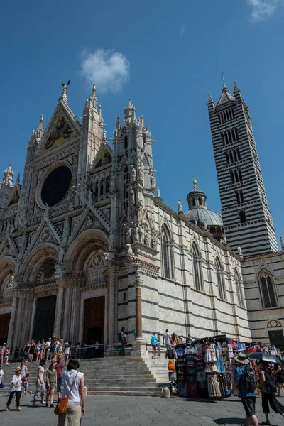 Catedral Siena Duomo Siena Una Iglesia Medieval Ahora Dedicada Asunción — Foto de Stock