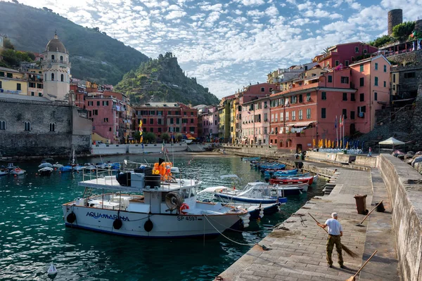 Manarola Beautiful Small Town Province Spezia Liguria North Italy One — 스톡 사진