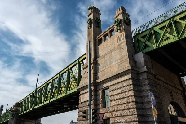 Viyana Daki Wienzeile Köprüsü Otto Wagner Tarafından Tasarlandı Inşa Edildi — Stok fotoğraf