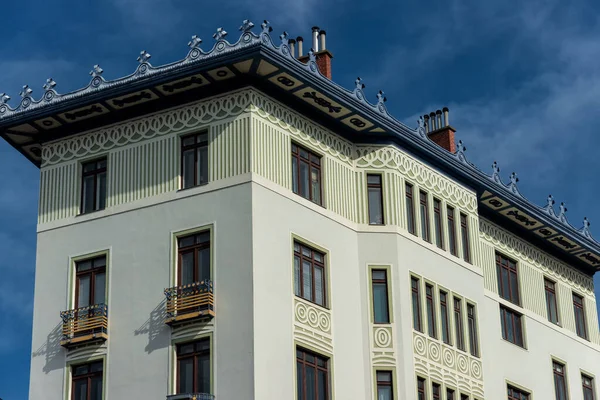 Famosa Casa Rdigerhof Localizada Longo Wienzeile Projetada Por Otto Wagner — Fotografia de Stock