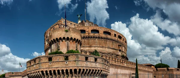 Замок Сан Анджело Мавзолей Адриана Риме Настоящее Время Является Знаменитой — стоковое фото