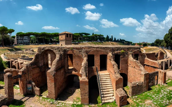 Circus Maximus Starożytny Rzymski Stadion Wyścigów Rydwanów Największe Miejsce Rozrywki — Zdjęcie stockowe