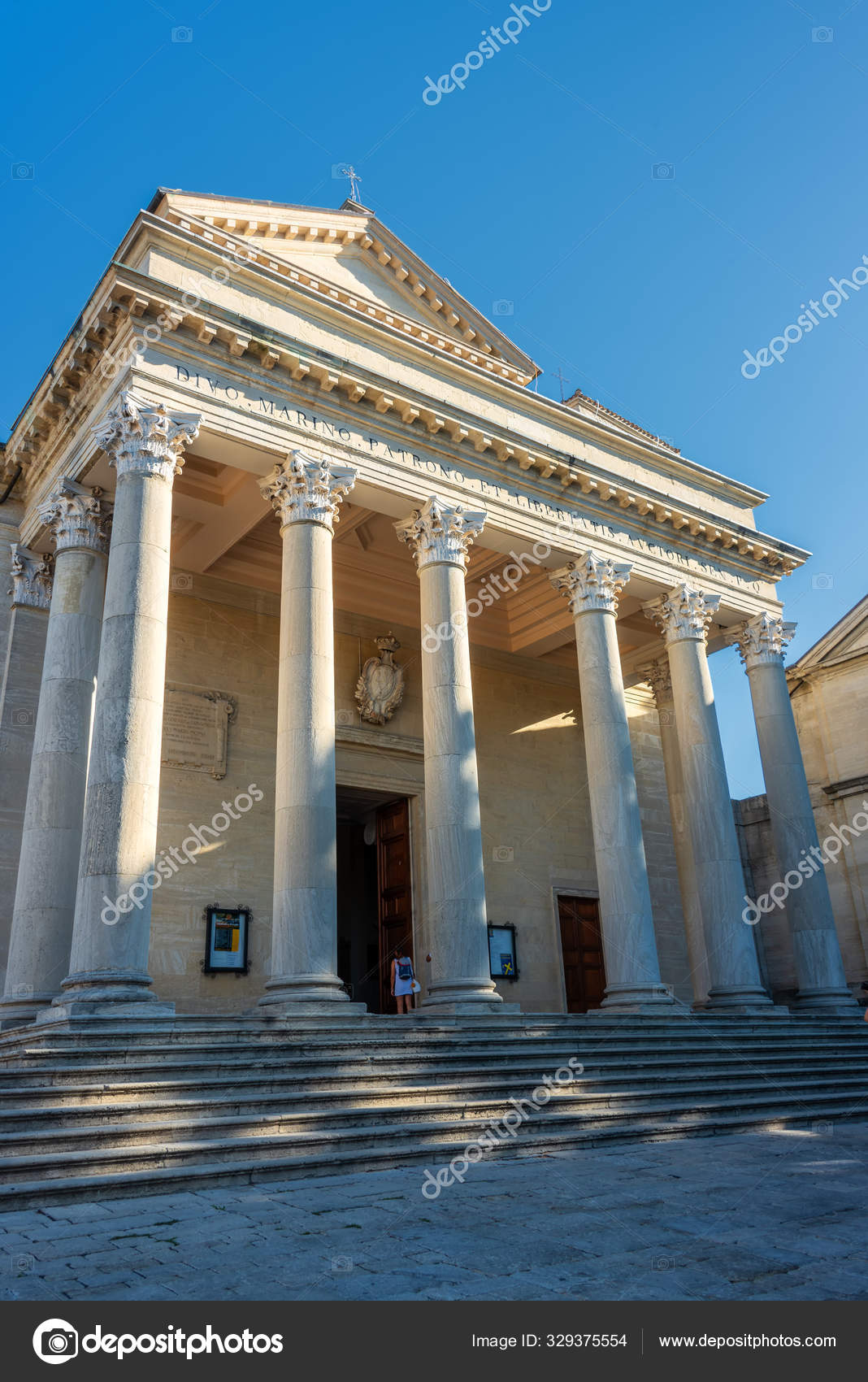 Basilica San Marino Chiesa San Pietro San Marino Stock Editorial