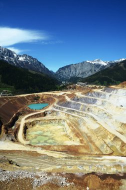 The Erzberg mine, a famous large open-pit mine located in Eisenerz, Styria. Austria
