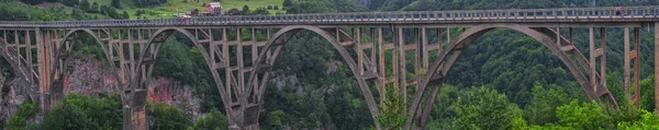 Curcevica Tara Köprüsü Kuzey Karadağ Daki Tara Nehri Üzerinde Beton — Stok fotoğraf