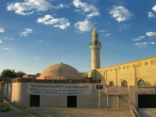 Pohled Starobylou Citadelu Erbil Iráckém Kurdistánu — Stock fotografie