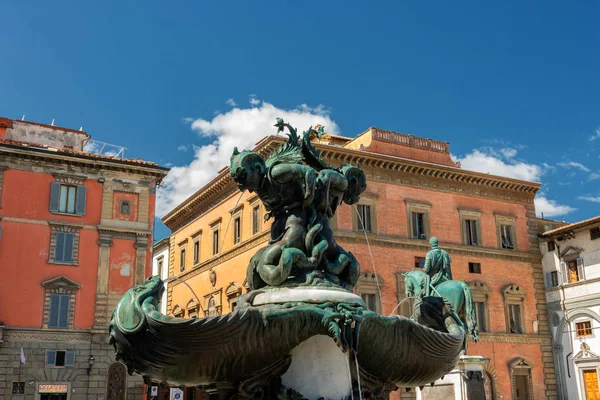 View Piazza Della Santissima Annunziata Fontana Del Tacca Fountain Two — ストック写真