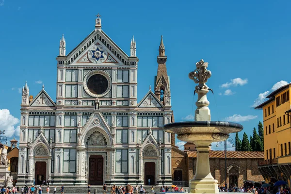Basílica Santa Cruz Basílica Santa Cruz Florença Itália — Fotografia de Stock
