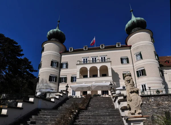 Hrad Artstetten Zámek Blízkosti Údolí Wachau Dolním Rakousku — Stock fotografie