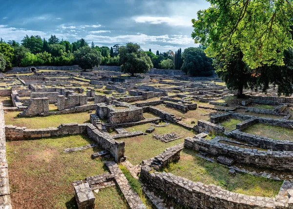 克罗地亚Istria地区Brijuni 也称为Brioni 国家公园 靠近波拉的亚得里亚海岛 古罗马别墅的废墟 — 图库照片