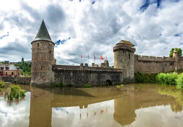 Zamek Średniowieczny Miasto Fougeres Bretania Francja — Zdjęcie stockowe