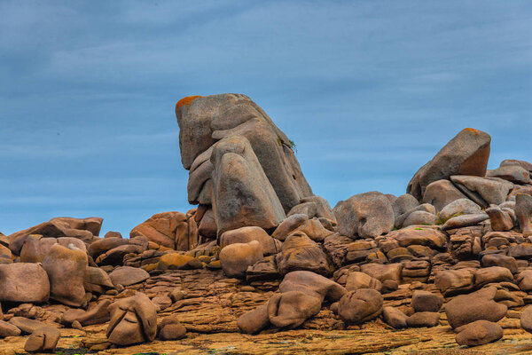 Amazing Rock Formations on the Cote Granit Rose in Brittany, France