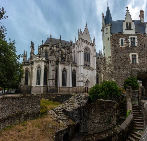 Piękny Widok Katedrę Nantes Katedrę Piotra Pawła Nantes Cathdrale Saint — Zdjęcie stockowe