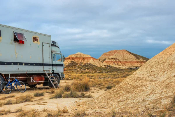 Atemberaubende Landschaften Und Felsformationen Bardenas Reales Naturpark Navarra Spanien — Stockfoto