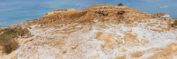 Breathtaking Scenery Rock Formations Bardenas Reales Natural Park Navarra Spain — Stock Photo, Image