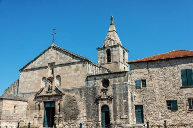 Ortaçağ Kilisesi notre dame de la major in Arles, Güney Fransa