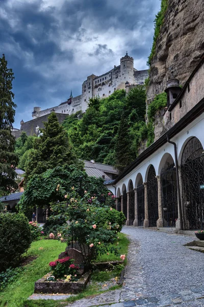 Medieval Tombstones Unique Arcades Catacombs Peter Cemetery Attract Tourists Oldest — Stock Photo, Image