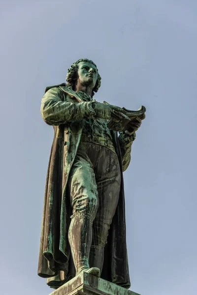 Standbeeld Van Friedrich Schiller Wenen Wenen Oostenrijk — Stockfoto