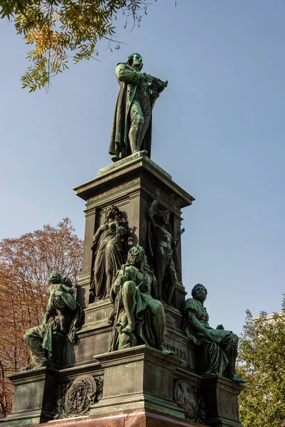 Statue Friedrich Schiller Vienne Wien Autriche — Photo