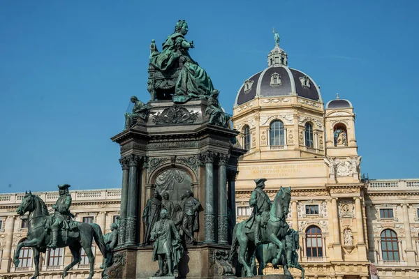 Maria Theresia Pomnik Wiedeń Austria Europa Pomnik Został Zbudowany Przez — Zdjęcie stockowe
