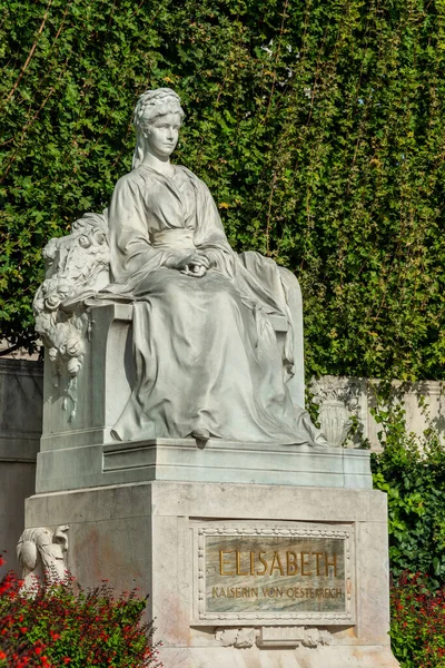 Monument Impératrice Elizabeth Dans Parc Volksgarten Vienne Autriche — Photo