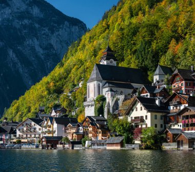 Hallstatt, Avusturya, belki de dünyanın en güzel köyü ve UNESCO Dünya Mirası, Salzkammergut, Avusturya