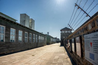 Kz Anıt Mauthausen 'in baskıları, 2. Dünya Savaşı' ndaki Ns toplama kampındaki Yugoslav Kurbanlar Anıtı