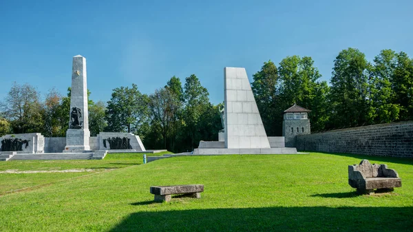 Impressions Monument Commémoratif Mauthausen Monument Aux Victimes Yougoslaves Dans Camp — Photo