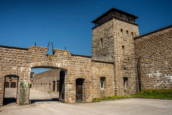 stock image Impressions of the KZ memorial mauthausen, Monument for the Yugoslavian Victims in NS concentration camp in 2nd WW