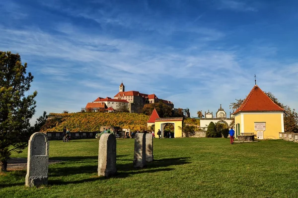 Widok Zamek Riegersburg — Zdjęcie stockowe