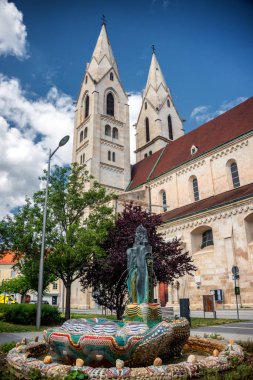 Ünlü Wiener Neustadt Katedrali 'ne bakın. Mary ve St. Rupert Katedrali.