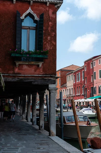 Streetview Fachadas Isla Murano — Foto de Stock